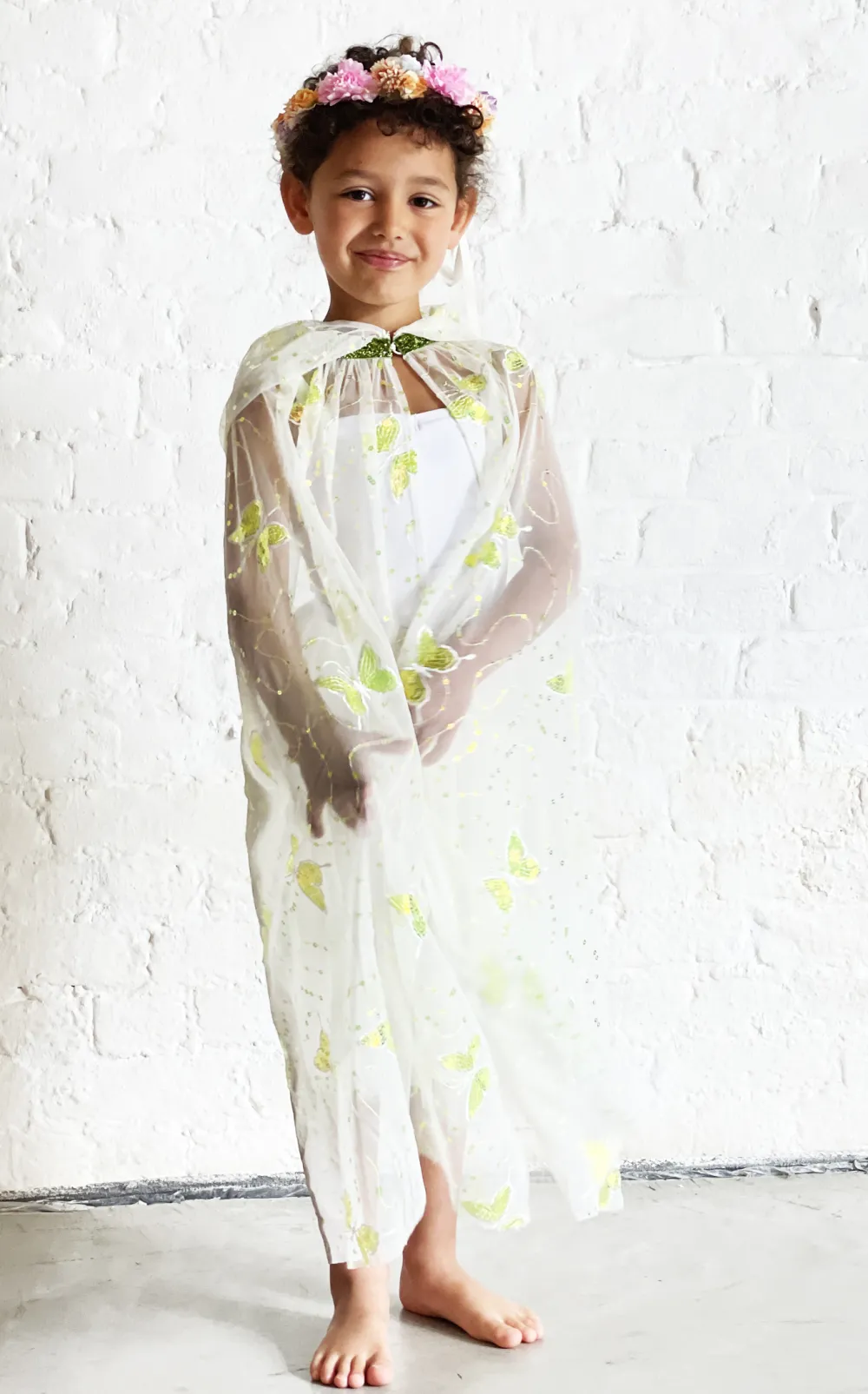 Best Sale Ratatam CAPE PAPILLON JAUNE FLUO BRODEE / NEON YELLOW BUTTERFLY CAPE