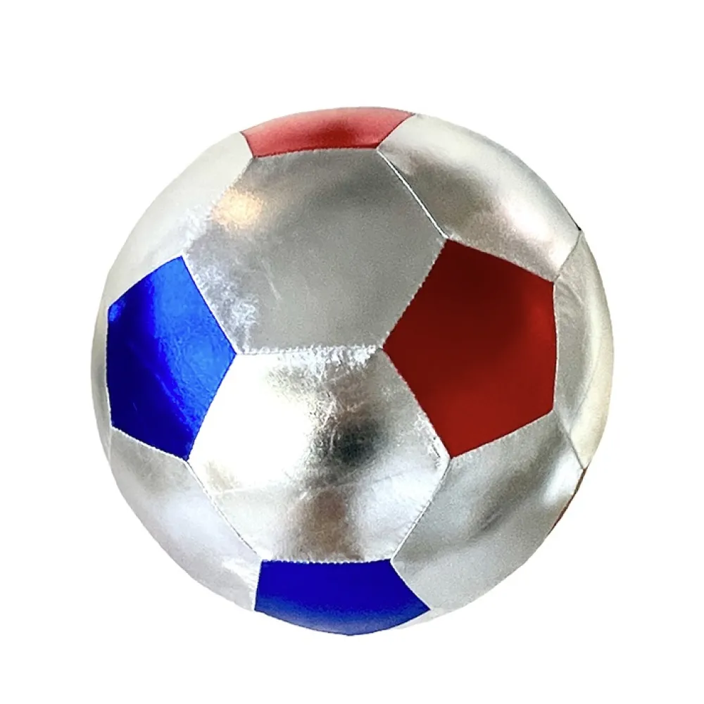 Fashion Ratatam Le ballon tissus foot 22 cm – Argent bleu rouge
